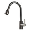 Brushed Nickel Kitchen Tap Single Hole Pull Out Kitchen Sink Mixer Tap Stream Sprayer Head Mixer Deck Mounted Hot Cold Tap