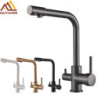 Black Grey Waterfilter Tap Kitchen Taps Mixer Drinking Water Filter Kitchen Tap Sink Tap Hot Cold Water Tap For Kitchen