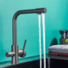 Black Grey Waterfilter Tap Kitchen Taps Mixer Drinking Water Filter Kitchen Tap Sink Tap Hot Cold Water Tap For Kitchen