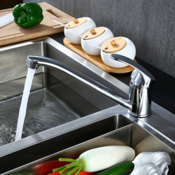 Tap Kitchen Tap Single Handle Sink Swivel Tap Washbasin Water Nozzles Zinc Alloy Accessories Hot Cold Water