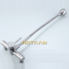 Wall Mounted Stream Sprayer Kitchen Tap Single Handle Dual Holes SUS304 Stainless Steel Flexible Hose Kitchen Mixer Taps 6032