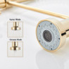 Golden Kitchen Tap Pull Down Sprayer Nozzle Hot Cold Water Mixer Tap Single Handle Brass Para Kitchen Sink Taps Crane