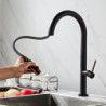 Newly Arrived Pull Out Kitchen Tap Rose Gold and White Sink Mixer Tap 360 Degree Rotation Kitchen Mixer Taps Kitchen Tap