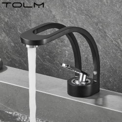Water Tap Single Handle Cold Hot Mixer Taps Golden Tap Washbasin Tap Black Washbasin Tap Bathroom Tap