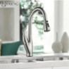 Matte Black/Chrome Sensor Kitchen Tap Pull out 360 Rotation Tap Dual Outlet Water Modes Spout Hot Cold Mixer Tap