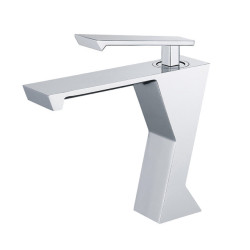 Brass Bathroom Basin Taps Cold Hot Warer Mixer Square Waterfall Tap Grey Bath Sink Taps Black White bathroom vanity Crane