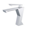 Brass Bathroom Basin Taps Cold Hot Warer Mixer Square Waterfall Tap Grey Bath Sink Taps Black White bathroom vanity Crane