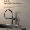 Rainfall Pull-out Kitchen Taps 360 ° Swivel Hot and Cold Tri-mode Washbasin Mixer Anti-splash Single Handle Basin Sink Taps