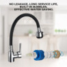 360Rotating Flexible Kitchen Basin Tap Single Handle Polished Chrome Black Cold and Hot Water Mixer Tap Deck Mounted