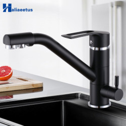 Kitchen Tap Black 360 rotation kitchen sink Tap with filtered water mixer taps Tap kitchen sink tap