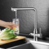 Kitchen Filter Tap Deck Mounted Black Kitchen Mixer 360 Rotate Drinking Sink Tap Water Purification Tap Crane For Kitchen