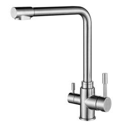 Kitchen Filter Tap Deck Mounted Black Kitchen Mixer 360 Rotate Drinking Sink Tap Water Purification Tap Crane For Kitchen