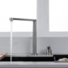 304 Stainless Steel Sink Tap Hidden Lifting Folding Kitchen Tap Hot and Cold Mixed Water Separate Sink Tap Dual Holes