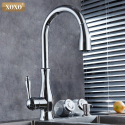 luxury kitchen Tap head quality copper brush nickel exports atomization pull out kitchen sink Taps Mixer tap 83034