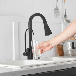 Square Chrome Touch Kitchen Taps Quality Brass Hot Cold Pull Out Kitchen Sink Mixer Tap Intelligent Sensor Touch Ktichen Taps