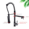 2023 Kitchen Tap Pull Out Side Spray Double Tap Deck Installation Mixer 360 ° Rotating Hot And Cold Water Crane