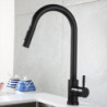 Xiaomi Black Kitchen Tap Two Function Single Handle Pull Out Mixer Hot and Cold Water Tap Deck Mounted Stream Sprayer Head