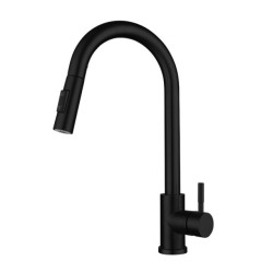 Xiaomi Black Kitchen Tap Two Function Single Handle Pull Out Mixer Hot and Cold Water Tap Deck Mounted Stream Sprayer Head