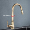 Antique Brass Pull Out Kitchen Basin Tap Hot & Cold Water Single Handle Mixer Crane Rotation Kitchen Mixing Tap sink Taps