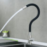 304 Stainless Steel Universal Single Cold Water Tap Rotary Bending Kitchen Dish Washing Basin Tap For Kitchen