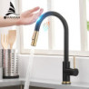 Sensor Kitchen Taps Brushed Gold Smart Touch Inductive Sensitive Tap Mixer Tap Single Handle Dual Outlet Water Modes 1005J