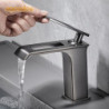 Basin Tap Waterfall Hot and Cold Bathroom Sink Mixer Water Tap Deck Moutend Single Handle Brass Vessel Modern Taps Crane