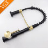 Pull Out Kitchen Sink Tap Stream Sprayer Kitchen Gourmet Tap Rotatable Basin Mixer Tap Hot Cold Crane Brass Black Gold