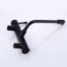 New Arrival Brass Wall Mounted Black Kitchen Mixers Dual Hole Single Handle Kitchen Taps B3302