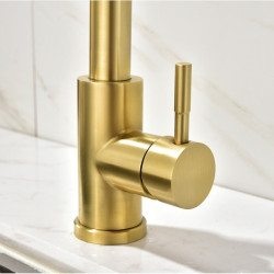 Smart Touch Kitchen Tap Three Function Pull Dow Sprayer Hot Cold Kitchen Mixer Tap Brushed Gold Touch Pull Out Kitchen Tap