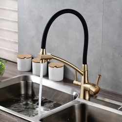 Brand New Kitchen Sink Tap Tap Pure Water Filter Mixer Crane Dual Handles Purification Kitchen Hot and Cold Tap