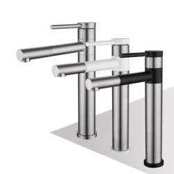 360 Rotating Bathroom Basin Tap Cold and Hot Mixer Sink Tap Brushed 304 stainless steel Kitchen Toilet Lavotory Taps