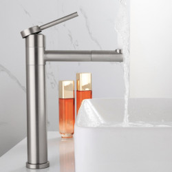 360 Rotating Bathroom Basin Tap Cold and Hot Mixer Sink Tap Brushed 304 stainless steel Kitchen Toilet Lavotory Taps