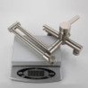 Folding Brass Kitchen Tap Brushed Bidet Spray Wall Mount Hot Cold Mixer Tap Bathroom Crane with