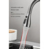 Brass Pull Out Kitchen Tap 360 Degree Rotation Kitchen sink Gun Gray Tap 3 Modes Water Outlet Spout Water Mixer Tap