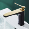 Nordic Minimalism Creative Copper Basin Tap Bathroom Taps Luxury Style Creatives Tap and Cold Hot Tap White Gold