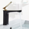 Nordic Minimalism Creative Copper Basin Tap Bathroom Taps Luxury Style Creatives Tap and Cold Hot Tap White Gold