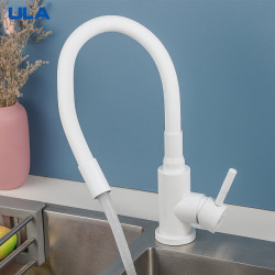 Stainless Steel Kitchen Tap Kitchen Sink Tap Hot Cold Water Sink Mixer Tap Colorful Hose Tap Kitchen Tap