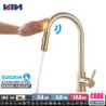 Kitchen Tap Pull Out Sense Taps 304 Stainless Steel Gold Black Sink Touch Water Tap Single Handle Mixer Rotation Shower