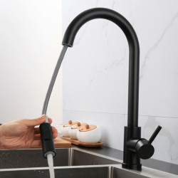 Kitchen Tap Pull Out Sense Taps 304 Stainless Steel Gold Black Sink Touch Water Tap Single Handle Mixer Rotation Shower