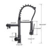 Kitchen Tap Chrome /Brushed Nickle/ ORB Brass Pull Out Spray Head Deck Mount Vessel Sink Mixer Tap Cold and Hot