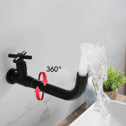 Wall Mount Basin Tap Outdoor Garden Spout Mop Pool Tap Wash Tap Single Cold Water Bathroom Kitchen Sink Taps