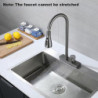 Waterfall Grey Sink Kitchen Tap Hot Cold Mixer Wash Basin Multiple Water Outlets Rotation Flying Rain Tap Single Hole