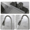 Waterfall Grey Sink Kitchen Tap Hot Cold Mixer Wash Basin Multiple Water Outlets Rotation Flying Rain Tap Single Hole