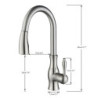 Golden Kitchen Taps Pull Out Mixer Sink Tap 360 Rotation Single Handle Water 2-way Sprayer Mixer Tap