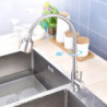 304 Stainless Steel Kitchen Tap Removable With Flexible Pull Down Extender Multifunctional Outlet Mode Cold Water Effect