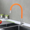 304 Stainless Steel Water Tap Universal Single Cold Tap Colorful Rotary Bending Kitchen Washing Basin Tap For Kitchen