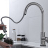 Smart Kitchen Taps Pull Out Spout Sink Mixer Taps Crane For Sensor Rotate Touch Induction Tap Hot Cold Water Tap