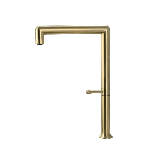 Brushed gold 304 Stainless Steel Creative Kitchen Sink Tap 180 Degree Rotating Sink Deck Mixer Kitchen Washing Taps