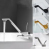 Bathroom Tap Deck Mounted Basin Tap Taps Kitchen Tap Hot Cold Mixer Crane Water Spout Kitchen