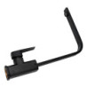 Matte Black Kitchen Taps Deck Mounted Hot and Cold Water Mixer 360 Rotate Spout Single Handle Brass Water Taps